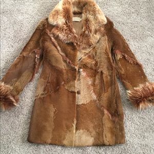 Fur Coat - Genuine Lambskin Shearling